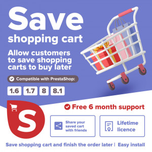 Save and share cart module Save and share cart module