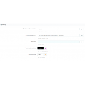 Save and share cart module Save and share cart module