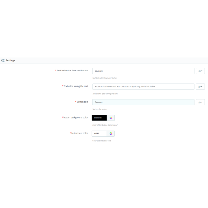 Modulo PrestaShop per salvare e condividere il carrello