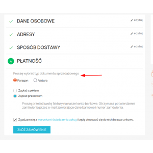 Receipt or invoice module Receipt or invoice module