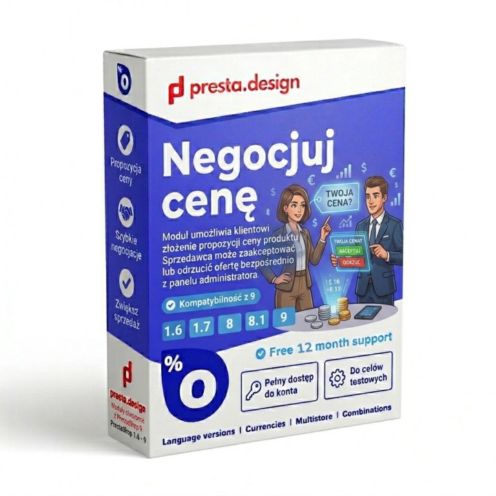 Negozia il prezzo in PrestaShop – proposte di prezzo dai clienti