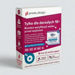 Vérification de l'âge 18+ – module PrestaShop