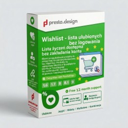 Wishlist sin registro – lista de favoritos para PrestaShop