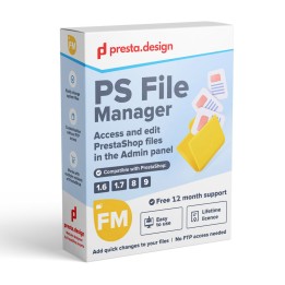 Manager plików file manager moduł PrestaShop