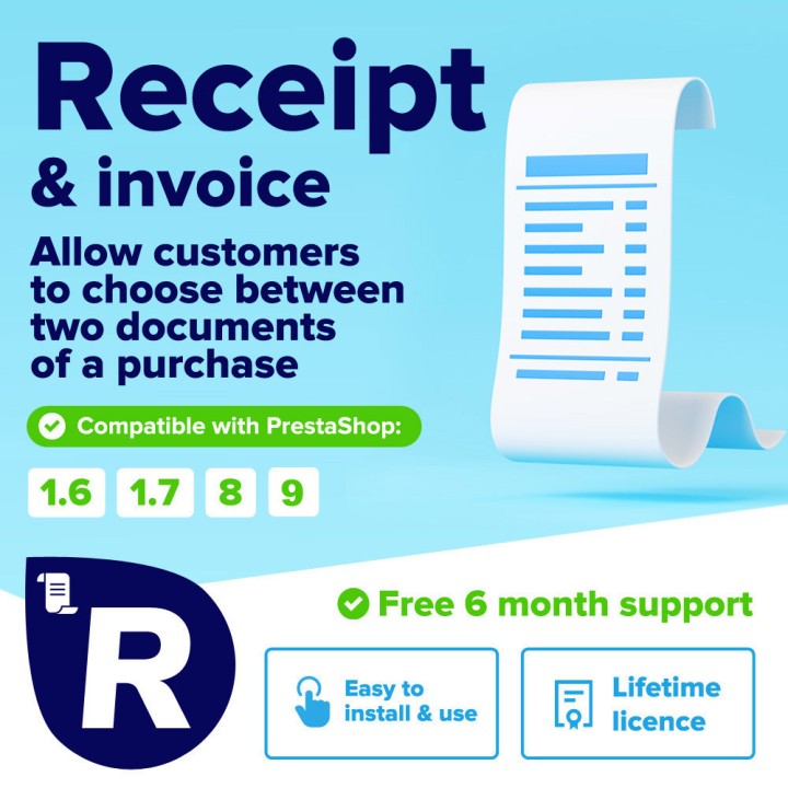 Ticket o factura – módulo PrestaShop