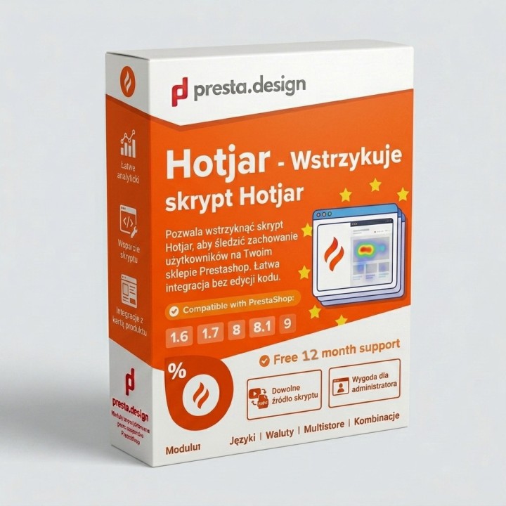 Hotjar pour PrestaShop – intégration du script d'analyse et des cartes de chaleur