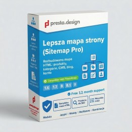 Mejor mapa del sitio (Sitemap Pro) – mapa HTML ampliado para PrestaShop