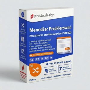 Menedżer przekierowań PrestaShop - Zarządzanie przekierowaniami 301/302