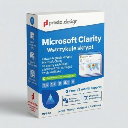 Microsoft Clarity dla PrestaShop - Integracja skryptu analitycznego