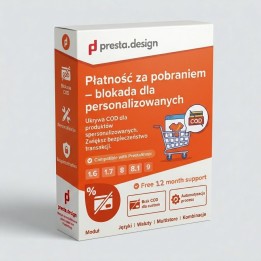 Płatność za pobraniem – blokada dla produktów spersonalizowanych PrestaShop