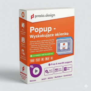 Popup PrestaShop - Wyskakujące okienko z promocjami i newsletterem Popup PrestaShop - Wyskakujące okienko z promocjami i newsletterem