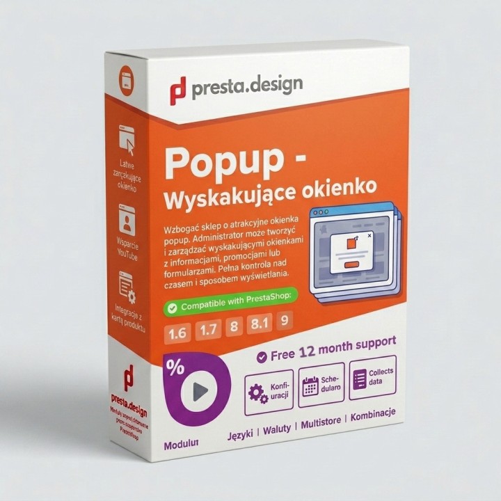 Popup PrestaShop – finestra con promozioni e newsletter