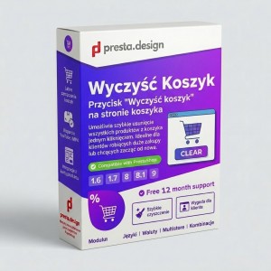 Wyczyść koszyk PrestaShop - przycisk usuwania wszystkich produktów jednym kliknięciem