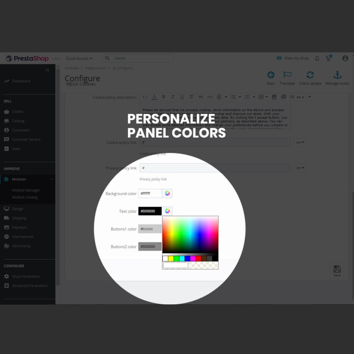 Blocco cookie GDPR + Google Consent Mode v2 – PrestaShop