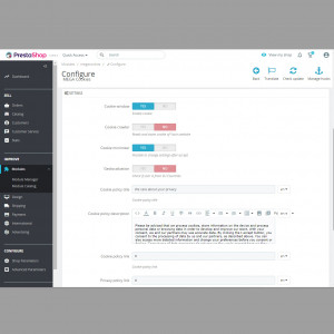 Moduł blokada Cookies Prestashop Consent Mode v2 RODO Moduł blokada Cookies Prestashop Consent Mode v2 RODO