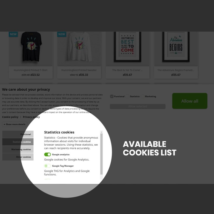 Blocco cookie GDPR + Google Consent Mode v2 – PrestaShop