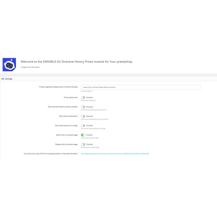 Module Omnibus PrestaShop – historique du prix le plus bas sur 30 jours
